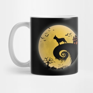 French bulldog Dog Shirt And Moon Funny Halloween Costume Mug